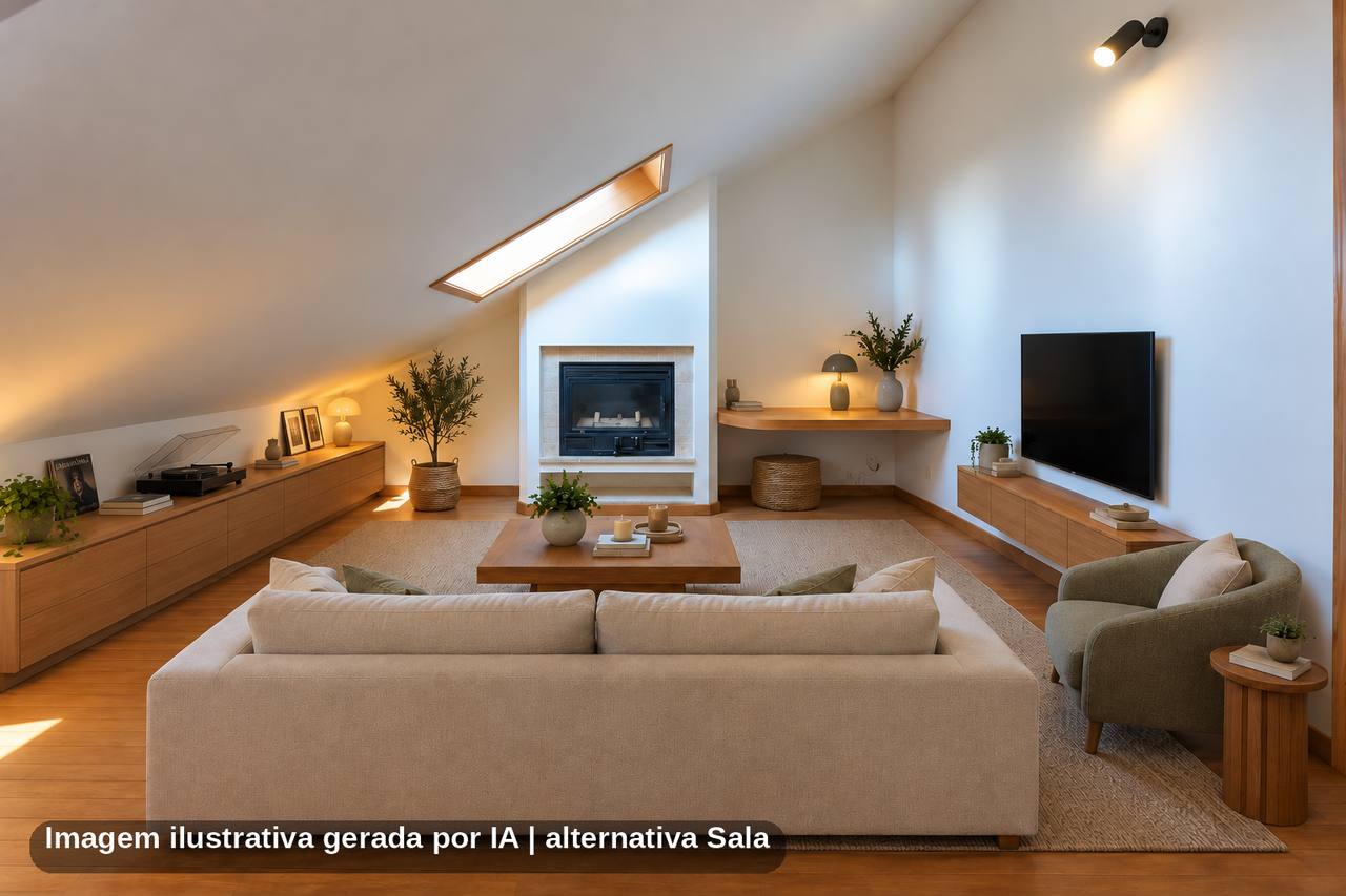 Sala ou quarto — proposta gerada por IA